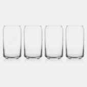 Set 4 wijnglazen voor Moederdag Gift Blikvorm Glas (Achterkant)