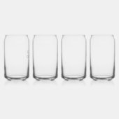 Set 4 wijnglazen voor Moederdag Gift Blikvorm Glas (Rechts)