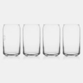 Set 4 wijnglazen voor Moederdag Gift Blikvorm Glas (Links)