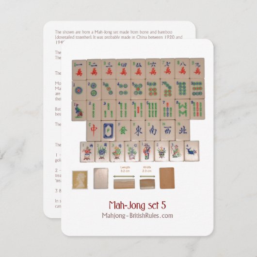 Set 5 - Toelichting Kaart (Voorkant / Achterkant)