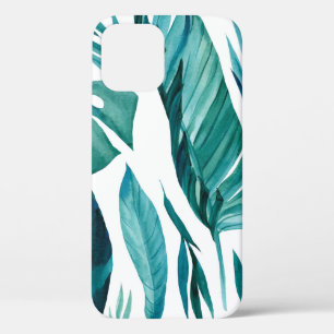 set abstracte tropische palmbladeren op geïsoleer Case-Mate iPhone case