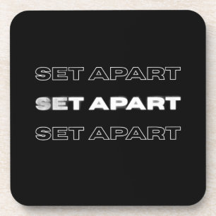 Set Apart Coaster – Christelijk Huisdecor Bier Onderzetter