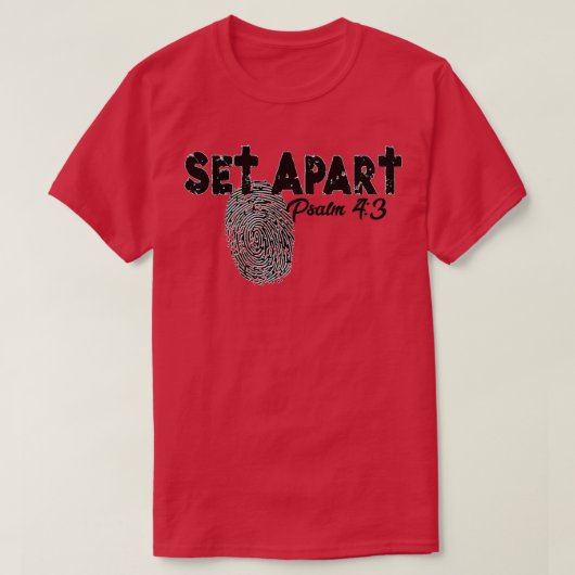 Set Apart psalm T-shirt (Design voorkant)