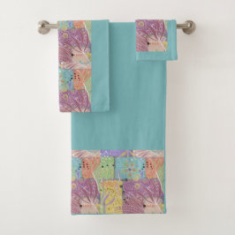 Set asciugamani bagno Badkamer Handdoek Set