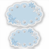 Set, baby stickers, voor scrapbook, blauw, labels (Voorkant)