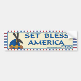 Set Bless America Bumpersticker