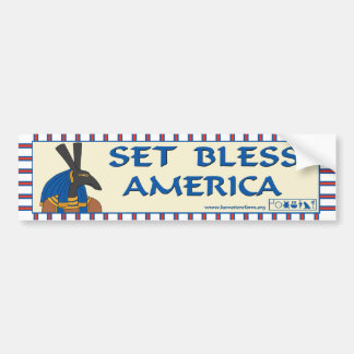 Set Bless America Bumpersticker
