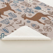 set bloemelementen in Scandinavische stijl, Sherpa Deken (3/4)