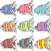 set cartoons sticker (Voorkant)