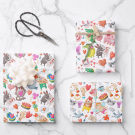 Set de hojas de papel de regalo inpakpapier vel
