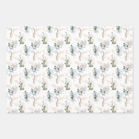 Set de hojas de papel de regalo inpakpapier vel (Voorkant 3)