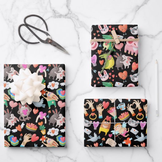 Set de hojas de papel de regalo inpakpapier vel (Voorkant)