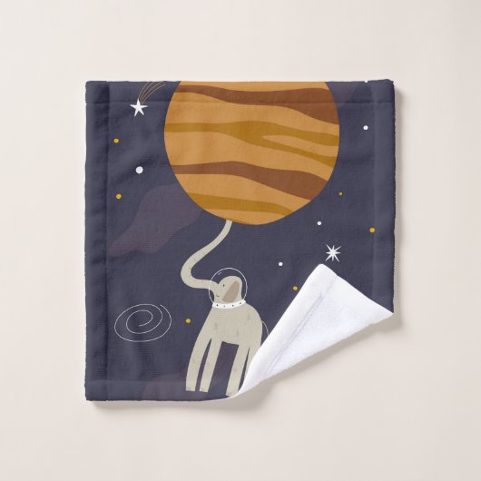 Set de toallas Animals Outer Space Bad Handdoek (Wasdoekje)