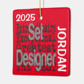 Set Designer Extraordinaire CUSTOM Keramisch Ornament (Links)