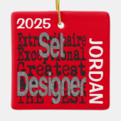 Set Designer Extraordinaire CUSTOM Keramisch Ornament (Voorkant)