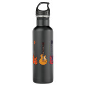 Set gitaren | Gift voor gitarist Waterfles (Voorkant)