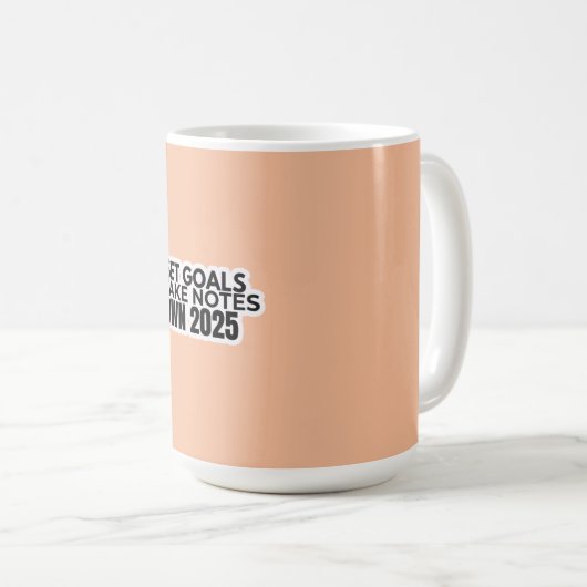 Set Goals. Take Notes. 2025 Mug Koffiemok (Voorkant rechts)