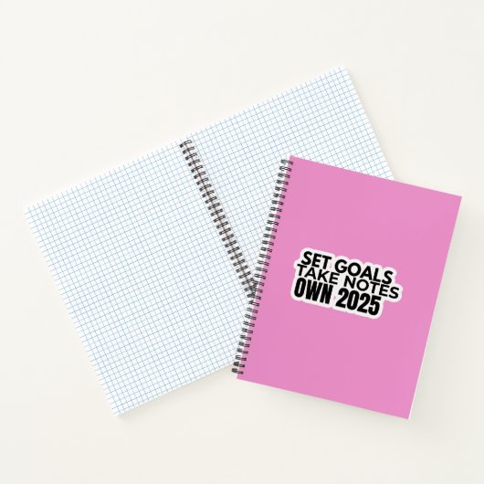 Set Goals. Take Notes. 2025 Notebook Notitieboek (Binnen)