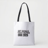 Set Goals. Take Notes. 2025 Tote Bag (Voorkant)