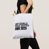 Set Goals. Take Notes. 2025 Tote Bag (Dichtbij)