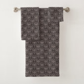 Set handdoeken met een klassiek damastpatroon (Insitu)