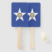 Set handventilatoren met vlag van Houston Handwaaier (Voorkant en achterkant)