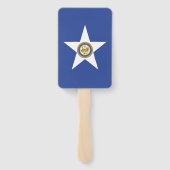 Set handventilatoren met vlag van Houston Handwaaier (Achterkant)
