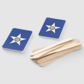 Set handventilatoren met vlag van Houston Handwaaier (Niet-gemonteerd)