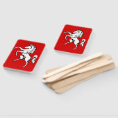Set handventilatoren met vlag van Kent, Engeland Handwaaier (Niet-gemonteerd)