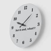 Set it and, what? grote klok (Hoek)