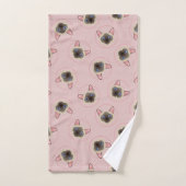 set keukenhanddoekjes met kattenpatroon bad handdoek (Handdoek)