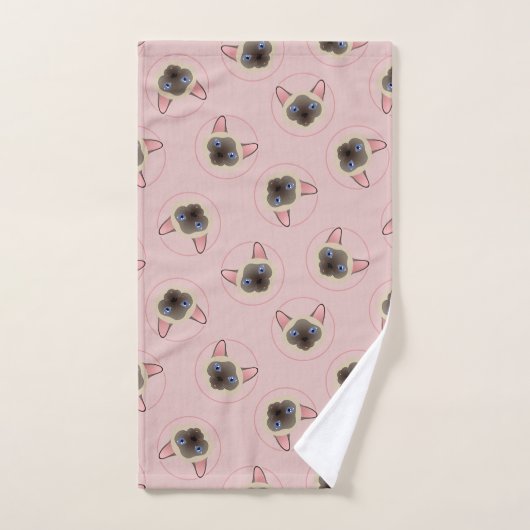  set keukenhanddoekjes met kattenpatroon bad handdoek (Handdoek)