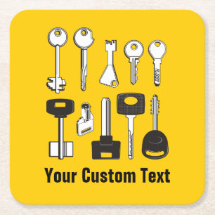 Set Keys Kartonnen Onderzetters