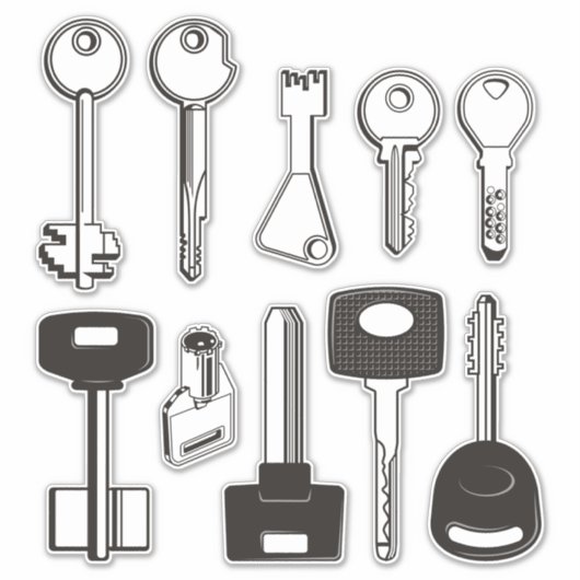 Set Keys Sticker (Voorkant)