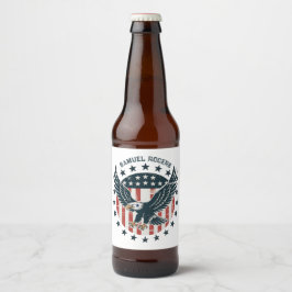 Set met voedsel- en dranklabels bier etiket