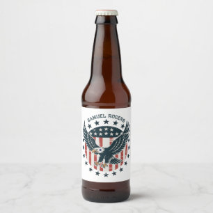 Set met voedsel- en dranklabels bier etiket