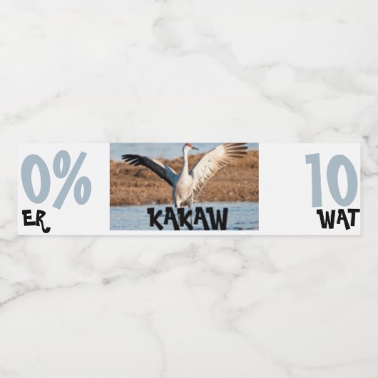 Set met voedselfiches en dranklabels waterfles etiket (Enkel label)