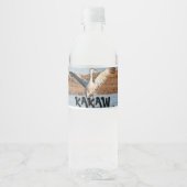 Set met voedselfiches en dranklabels waterfles etiket (Voorkant)