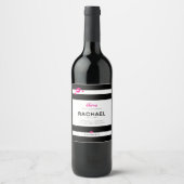 Set met voedselfiches en dranklabels wijn etiket (Voorkant)