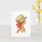 Set  Millinery Notecards [1B] Kaart (Gele Bloem)