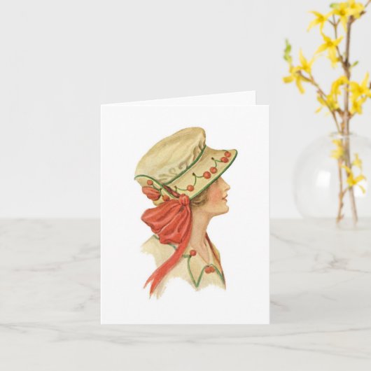 Set  Millinery Notecards [1B] Kaart (Gele Bloem)