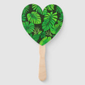 Set of 10 Minimalist Green Leaves Fans - Nature Handwaaier (Achterkant)