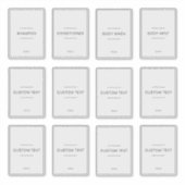 Set of 12 Personalized Waterproof Household Labels (Voorkant)