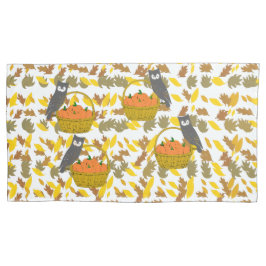 Set of 2 Autumn Pumpkins Fall Pillow Cases / Sham Kussensloop