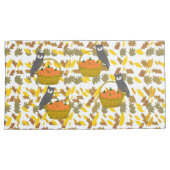 Set of 2 Autumn Pumpkins Fall Pillow Cases / Sham Kussensloop (Voorkant-Rechts)