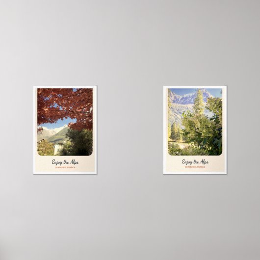 Set of 2 Nature Photo Posters | 5×7 Botanical Wall (Voorkant)