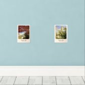 Set of 2 Nature Photo Posters | 5×7 Botanical Wall (Houten vloer)
