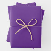 Set of 3 solid R Purple wrapping paper flat sheets (In situ)
