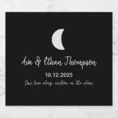 Set of 6 Personalized Champagne/Wine Bottle Labels Sparkling Wijnetiket (Enkel label)