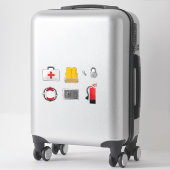 Set of 7 Safety Items Sticker (Koffer)